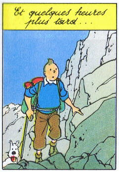 Tintin: «Et quelques heures plus tard ...»